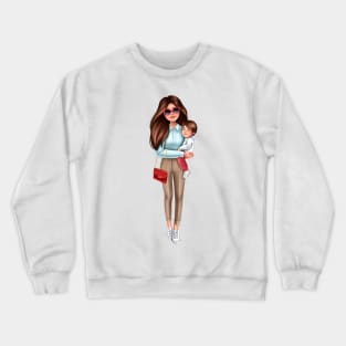 Mother with son Crewneck Sweatshirt